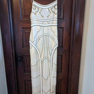 Beaded Ivory Gown